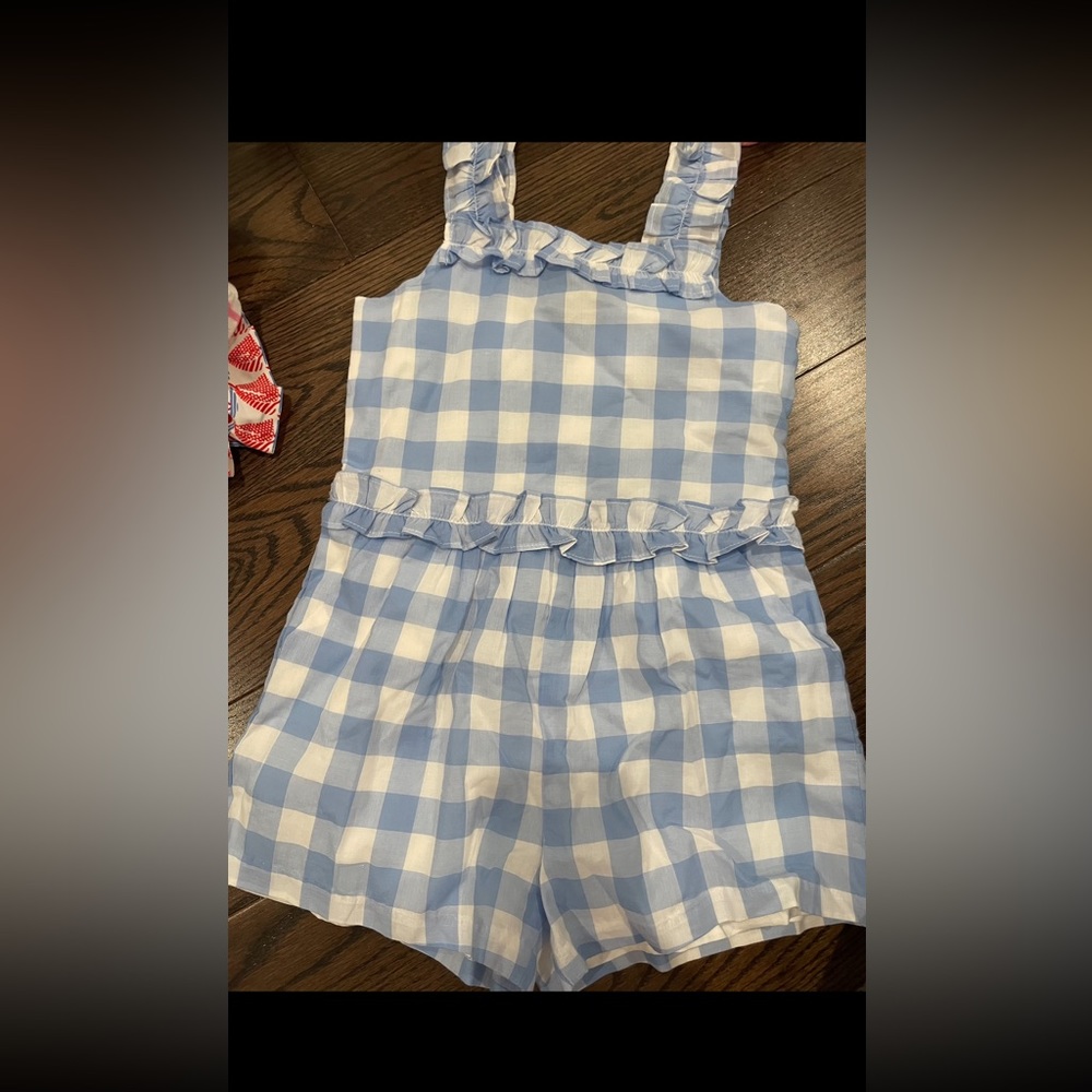 Janie and Jack 5t Gingham Romper - Picture 1 of 1